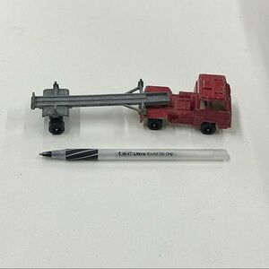 Tootsietoy Die cast red Toy Truck with Trailer